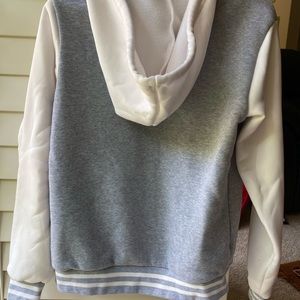 Varsity style jacket- very comfortable and cute